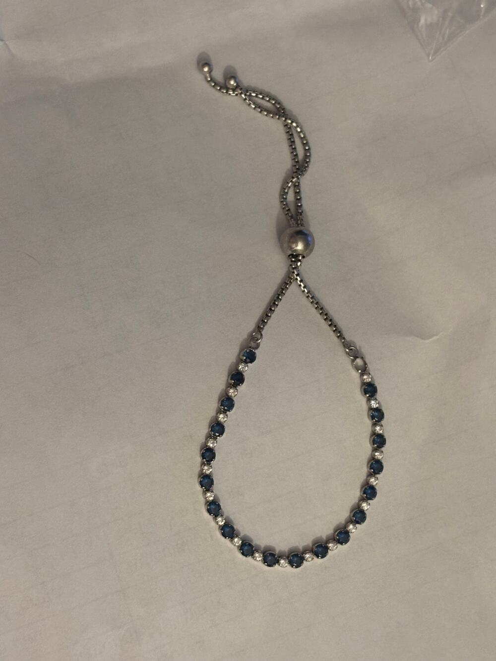 Pandora Blue CZ Slider Bracelet ALE 925